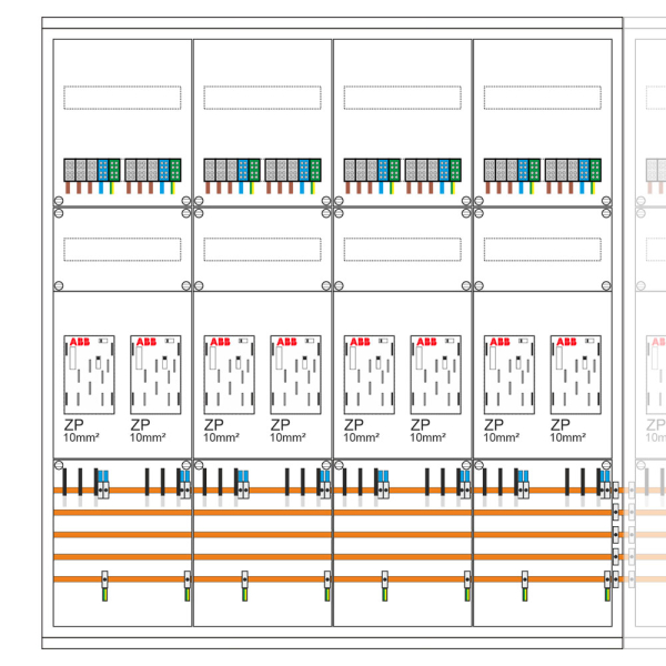 Zählerschrank 14 Zähler, Verteiler, APZ | eHZ | SCHIEGL (links)